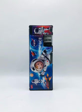 Blue Space-Themed Magnetic Geometry Box with Pen Slots & Sharpener